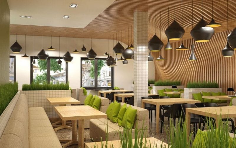 Nội thất quán cafe quận 7 phong cách nhiệt đới