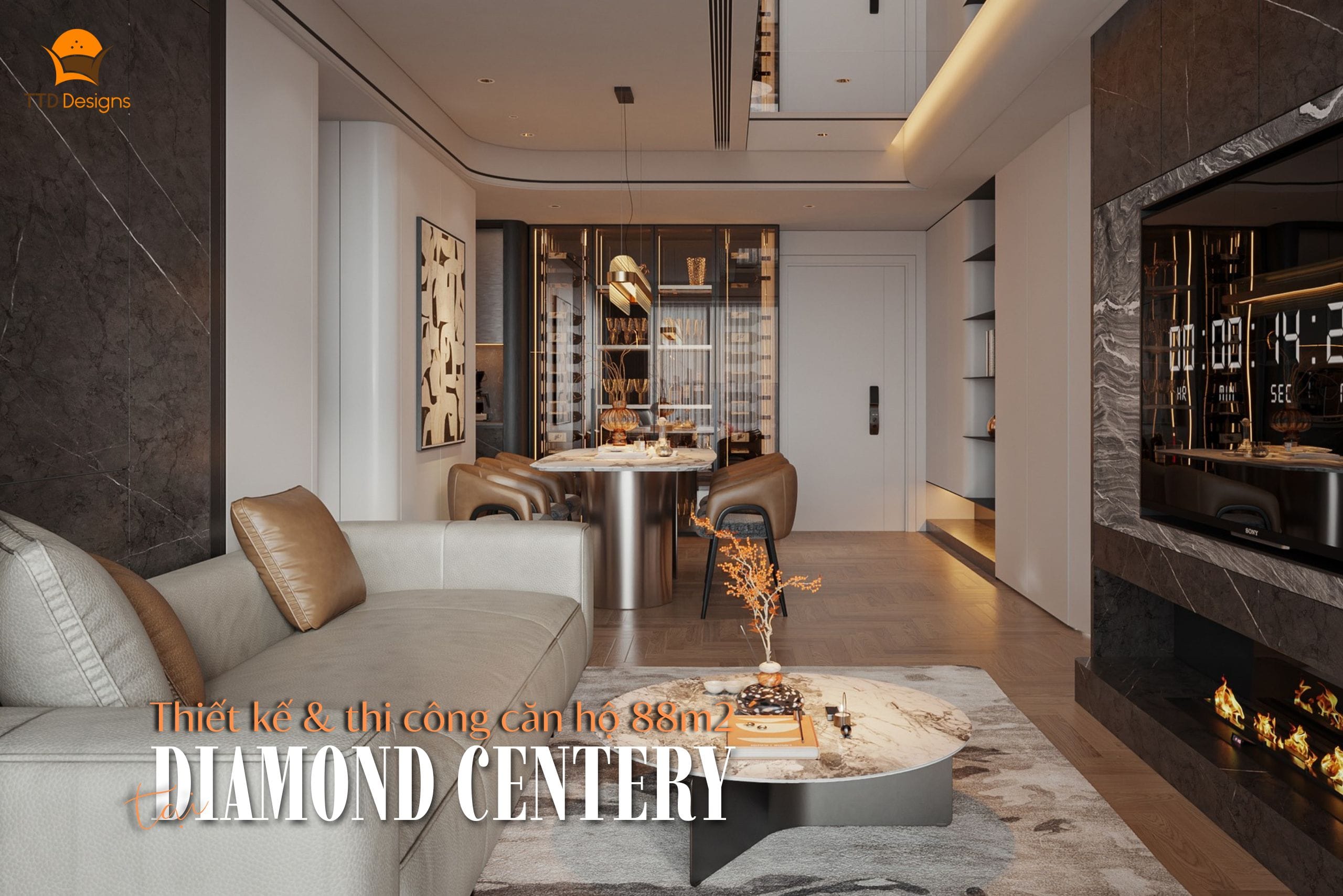 thiet ke noi that can ho diamond centery