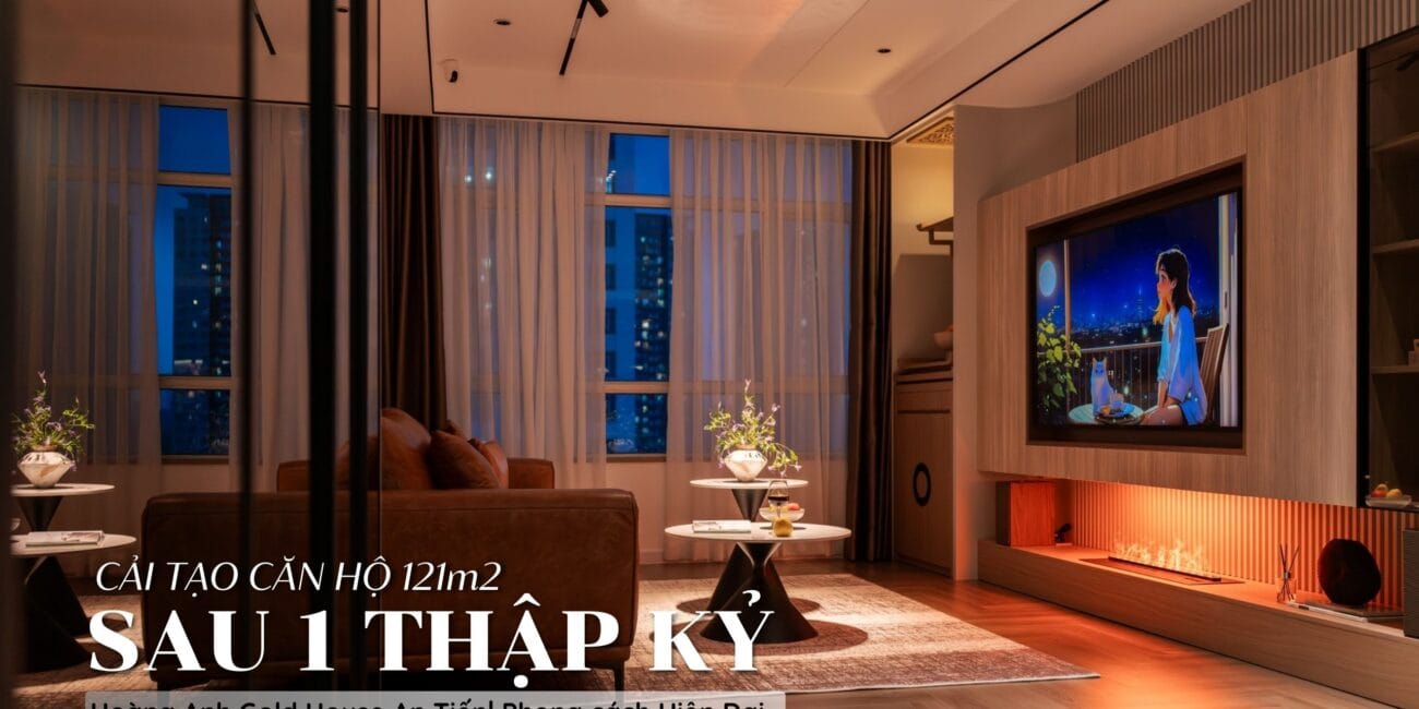 Thiết kế nội thất hiện đại cho căn hộ cải tạo sau 12 năm sử dụng