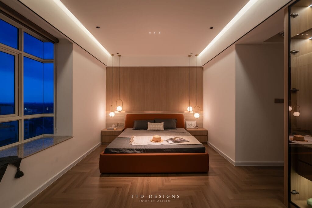 Cải tạo căn hộ 121m² sau hơn một thập kỷ thành không gian hiện đại. 13 thiet ke phong master sang trong